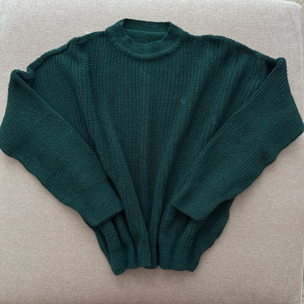 Dark Green Knit Sweater